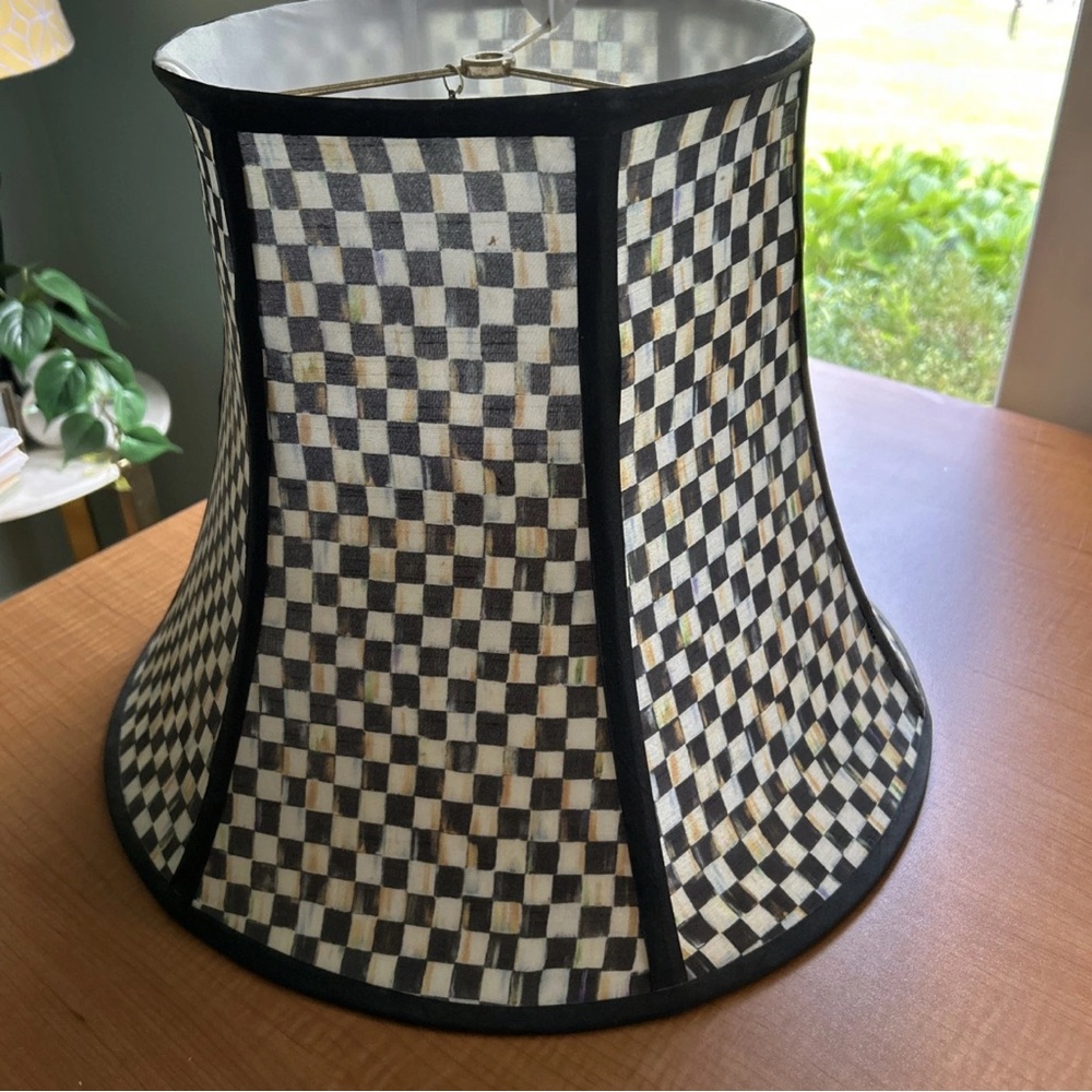 MacKenzie-Child's large Courtly Check Lampshade 13"x17"